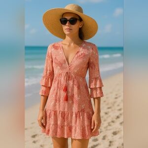 NWOT Spiaggia Dolce Boho Lightweight floral dress